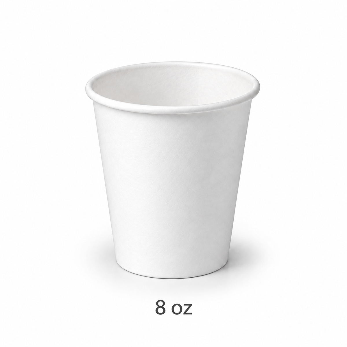 Vaso de Papel Encerado Blanco 8 oz